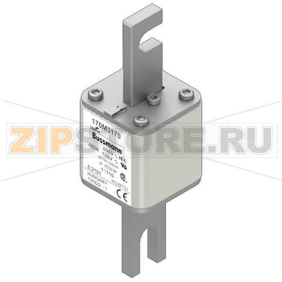 Предохранитель, 450 A, AC 690 В, 200 кА, size 1, 45x45x134 мм, aR, DIN, IEC Eaton FUSE 450A 690 