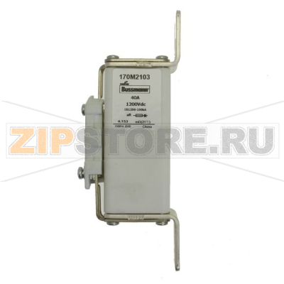 Предохранитель, 100 A, DC 1200 В, 50 кА, size 1, 39x66x164 мм, aR, IEC Eaton FUSE 100A 1200VDC 