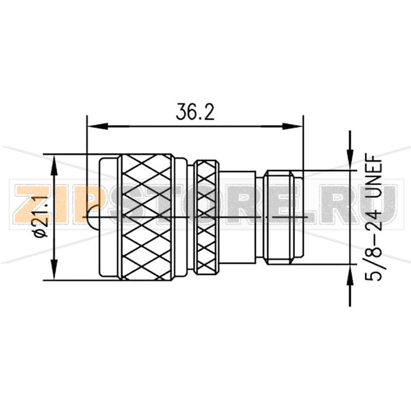 Разъем коаксиальный, гнездо N, штекер UHF, 1 шт Telegärtner J01043A0831 