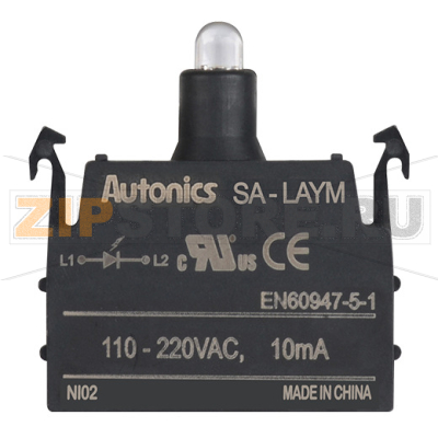 Блок контактов 110-220 В/АC, 50/60 Гц, тип: модульный, индикатор: желтый Autonics SA-LAYM 