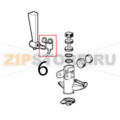 Faucet handle spring Ugolini MT 1 Faucet handle spring Ugolini MT 1Запчасть на деталировке под номером: 6