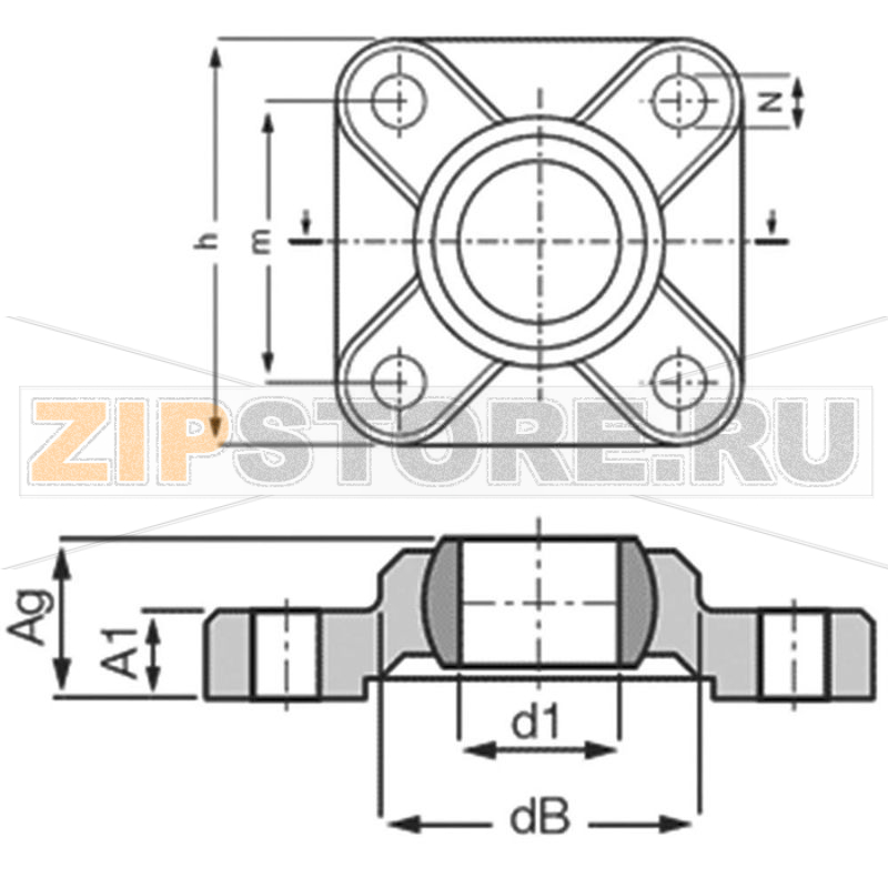 Подшипник скольжения, фланцевый Igus EFSM-06 
