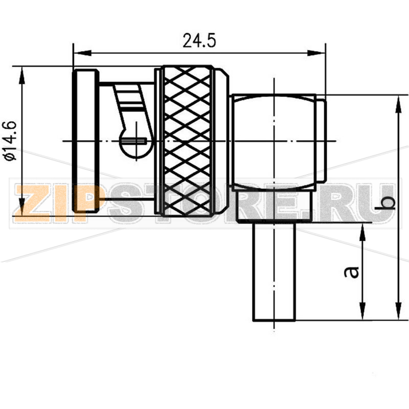 Разъем BNC, 50 Ом, 1 шт Telegärtner J01000A0054 