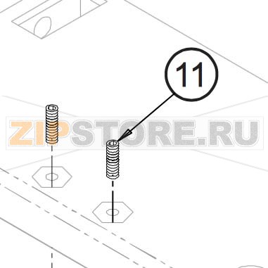 Винт механизма прижатия термоголовки Datamax W-6308 Винт механизма прижатия термоголовки Datamax W-6308Запчасть на сборочном чертеже под номером: 11Количество запчастей в комплекте: 2Название запчасти Datamax на английском языке: (2PK) Screw, Adj. Pressure