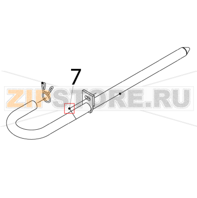 Truss head machine screw Hoshizaki IM-65NE-25 Truss head machine screw Hoshizaki IM-65NE-25Запчасть на деталировке под номером: 7