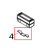 Media sensor fixing plate, MOQ 5 pcs TSC TTP-225