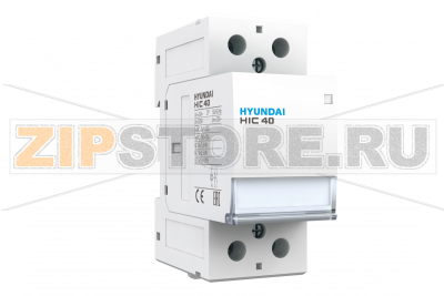 Контактор модульный 40 А, 2 полюса, 2 модуля, 2НО, 24 В/AC Hyundai Electric HIC4020NSX024C 