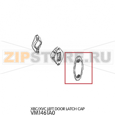 Left door latch cap Unox XVC 305 Left door latch cap Unox XVC 305Запчасть на деталировке под номером: 100Название запчасти на английском языке: Left door latch cap Unox XVC 305