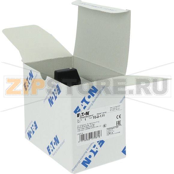 Переключатель вкл/выкл, T0, 20 A, 2 модуля, 3-полюсн Eaton T0-2-1/I1 