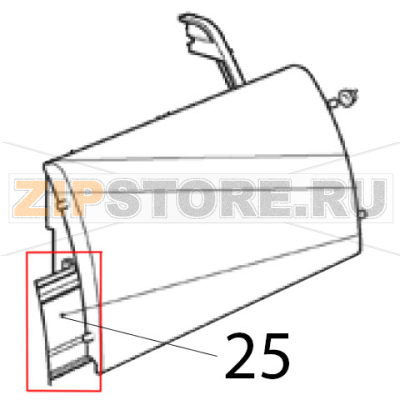 Cornice inferiore Scotsman AF 206 Cornice inferiore Scotsman AF 206Запчасть на деталировке под номером: 25