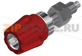 Разъем 4 мм, 63 А, 30 В, красный Hirschmann PKN 10 B RED 