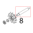 Albero motore vent. Sirman TC 12 E