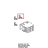 Plastic clip to fix contactors Unox XVC 304