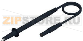Провод тестовый 1 м, черный Hirschmann PL 2600 S BLACK 