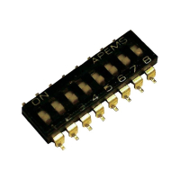Переключатель DIP, 8 контактов, 1 шт APEM IKD0803000