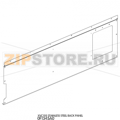 Stainless steel back panel Unox XVC 105 Stainless steel back panel Unox XVC 105Запчасть на деталировке под номером: 2Название запчасти на английском языке: Stainless steel back panel Unox XVC 105