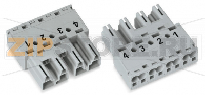 Штекер; 4-пол.; Код. B; 4,00 mm; серые Wago 770-254/064-000 Protected against mismating and maintenance-freePush-in CAGE CLAMP® spring pressure connection technology allows solid conductors to be simply pushed into a unit.Two wire connections per pole for loops or bridgesAdditional variable coding is possible.Components can be clearly printed on and color-coded to meet custom requirements....