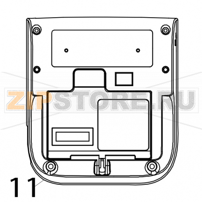 Printer lower cover assembly (with copper pillars) TSC TDM-30 Printer lower cover assembly (with copper pillars) TSC TDM-30Запчасть на деталировке под номером: 11