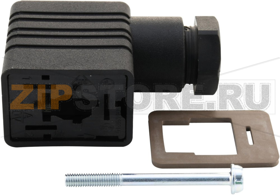 Разъем соленоидный Hirschmann GM 216 NJ BK+GM 207-7 EPDM 