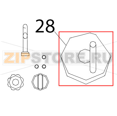 Volantino sollevamento vasca brasiera Tecnoinox B8MFIE9 Volantino sollevamento vasca brasiera Tecnoinox B8MFIE9Запчасть на деталировке под номером: 28