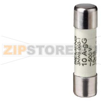 ЦИЛИНДРИЧЕСКАЯ ПЛАВКАЯ ВСТАВКА GG ACC. TO FRENCH STANDARD (NFC) БЕЗ ИНДИКАЦИИ ТР 10X38 MM, 500 V 0.5 A Siemens 3NW6000-1