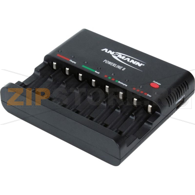 Зарядное устройство 5 В, микро (AAA), миньоны (AA) Ansmann Powerline 8 