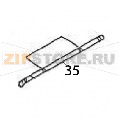 Disp pinch rol.shaft Sato HR212 TT Disp pinch rol.shaft Sato HR212 TTЗапчасть на деталировке под номером: 35Название запчасти на английском языке: Disp pinch rol.shaft Sato HR212 TT.