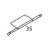 Disp pinch rol.shaft Sato HR212 TT