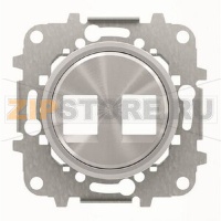 Накладка для двух суппортов/разъёмов, хром ABB 2CLA861820A1401