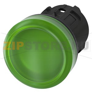 ЭЛЕМЕНТ СВЕТОВОГО ИНДИКАТОРА С ЗЕЛЁНЫМ РАССЕИВАТЕЛЕМ, 22MM, КРУГЛ., ПЛАСТИК, РАССЕИВАТЕЛЬ МАТОВЫЙ, С ГРАВИРОВКОЙ ЛАЗЕРОМ, НИЖНИЙ РЕГИСТР Siemens 3SU1001-6AA40-0AA0-Z&amp;nbsp;Y12 