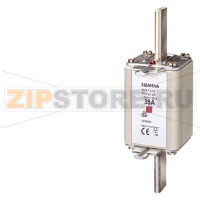 ПЛАВКАЯ ВСТАВКА НИЗКОВОЛЬТНАЯ GL/GG С НЕИЗОЛИРОВАННЫМИ ВЫСТУПАМИ ДЛЯ МОНТ./ДЕМОНТ. С ЦЕНТРАЛЬНЫМ ИНДИКАТОРОМ ТИПОРАЗМЕР 2, Iном.=400A, Uном.=500В Siemens 3NA7260