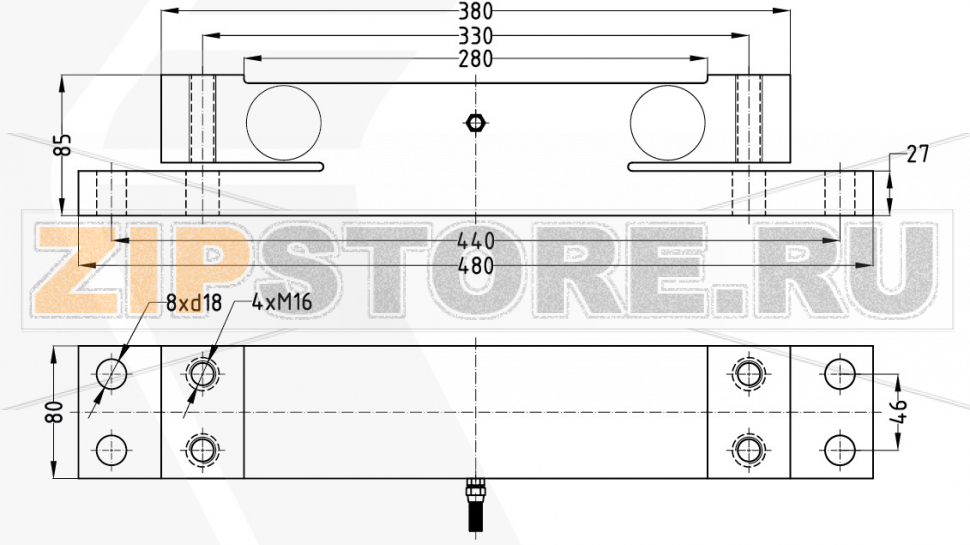 Тензодатчик с узлом встройки Keli SCNB 10t  