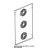 Stainless steel fan guard Unox XBC 805