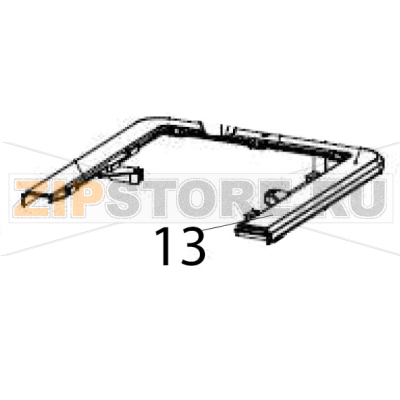 U cover Hurakan HKN-ME717 U cover Hurakan HKN-ME717Запчасть на деталировке под номером: 13