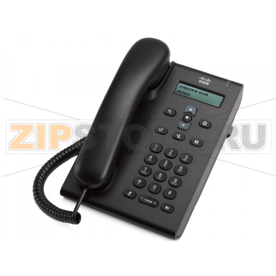 IP-телефон 8-30 В/DC, 2xFE (PoE), 1 линия, SIP, 128х32 пкс Cisco CP-3905-BE 