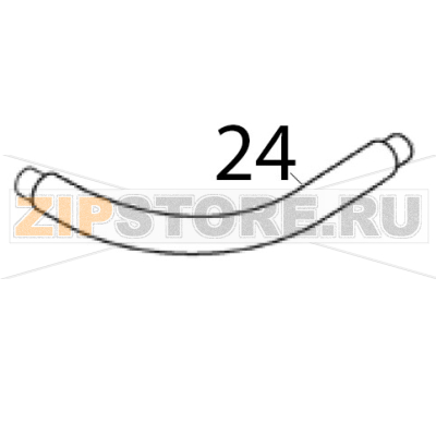 Tubo scarico acqua Scotsman AF 206 Tubo scarico acqua Scotsman AF 206Запчасть на деталировке под номером: 24
