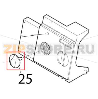 Pomello regolazione nero gomma Saeco Royal Classic Pomello regolazione nero gomma Saeco Royal ClassicЗапчасть на деталировке под номером: 25