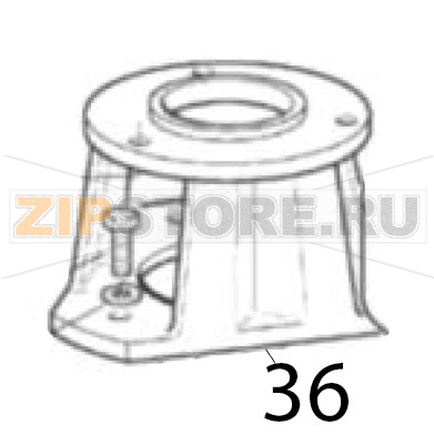 Supporto di alluminio Scotsman AF 206 Supporto di alluminio Scotsman AF 206Запчасть на деталировке под номером: 36