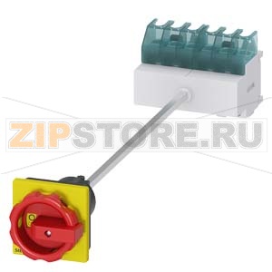 ГЛАВНЫЙ/АВАРИЙНЫЙ ВЫКЛЮЧАТЕЛЬ 6-ПОЛЮСНЫЙ IU=25, P/AC-23A ПРИ 400V=9,5KW НИЖНЕГО КРЕПЛЕНИЯ НА МОНТ. РЕЙКЕ/ПО 2 ОТВЕРСТИЯМ ПОРОТНАЯ РУКОЯТКА КРАСНО-ЖЕЛТАЯ Siemens 3LD2113-3VK53 