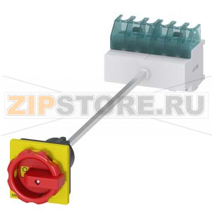 ГЛАВНЫЙ/АВАРИЙНЫЙ ВЫКЛЮЧАТЕЛЬ 6-ПОЛЮСНЫЙ IU=25, P/AC-23A ПРИ 400V=9,5KW НИЖНЕГО КРЕПЛЕНИЯ НА МОНТ. РЕЙКЕ/ПО 2 ОТВЕРСТИЯМ ПОРОТНАЯ РУКОЯТКА КРАСНО-ЖЕЛТАЯ Siemens 3LD2113-3VK53 