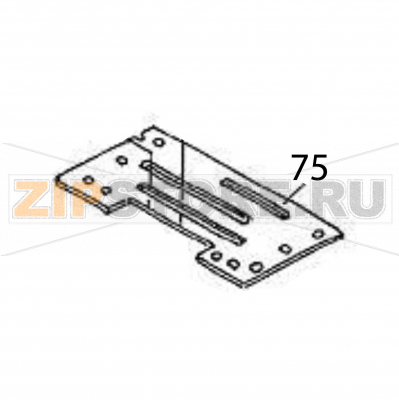 Guide plate A Sato HR224 TT Guide plate A Sato HR224 TTЗапчасть на деталировке под номером: 75Название запчасти на английском языке: Guide plate A Sato HR224 TT.