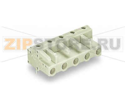 MCS MIDI Розетка под пайку THT; 0.6 x 1.0 mm solder pin; угловые; 100% защита от неправильного подсоединения; Шаг контактов 7,5 мм; 8-пол.; светло-серые Wago 722-838 Встроенные тестовые порты для тестовых штекеров O 2 ммДля соединений "провод-провод" и "плата-провод"Выходы под печатные платы с защитой от касанияЛегко идентифицируемые входы и выходы печатной платы100% защита от неправильного подсоединенияВозможны варианты кодировки...