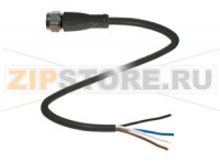 Кабель датчика-исполнительного устройства Female connector V1-GV4A-BK5M-PVC-U Pepperl+Fuchs