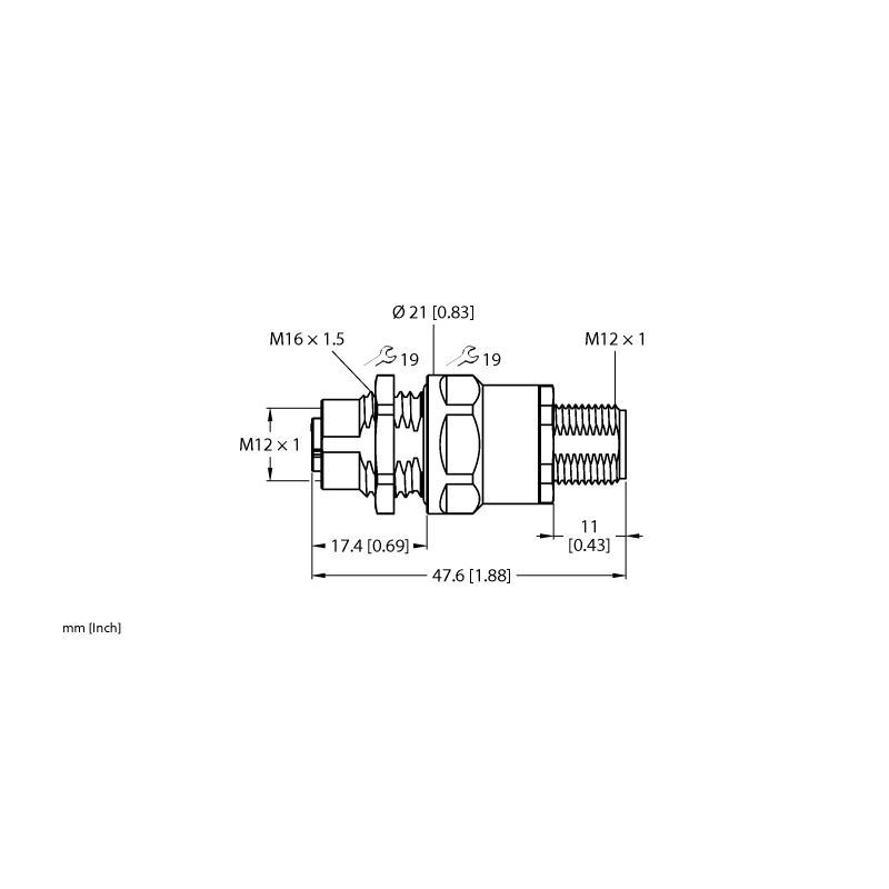 Адаптер проходной Turck AD-FK5PL-FS5PL 
