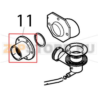 Intake pipe fitting Silanos E1000 Intake pipe fitting Silanos E1000Запчасть на деталировке под номером: 11
