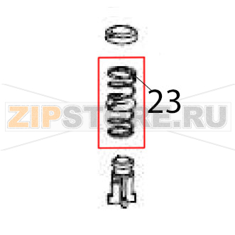 Water tank spring Hurakan HKN-ME717 Water tank spring Hurakan HKN-ME717Запчасть на деталировке под номером: 23