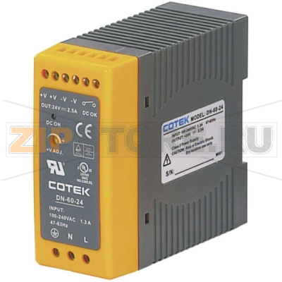 Блок питания на DIN-рейку 48 В, 1.25 А, 60 Вт Cotek DN 60-48 