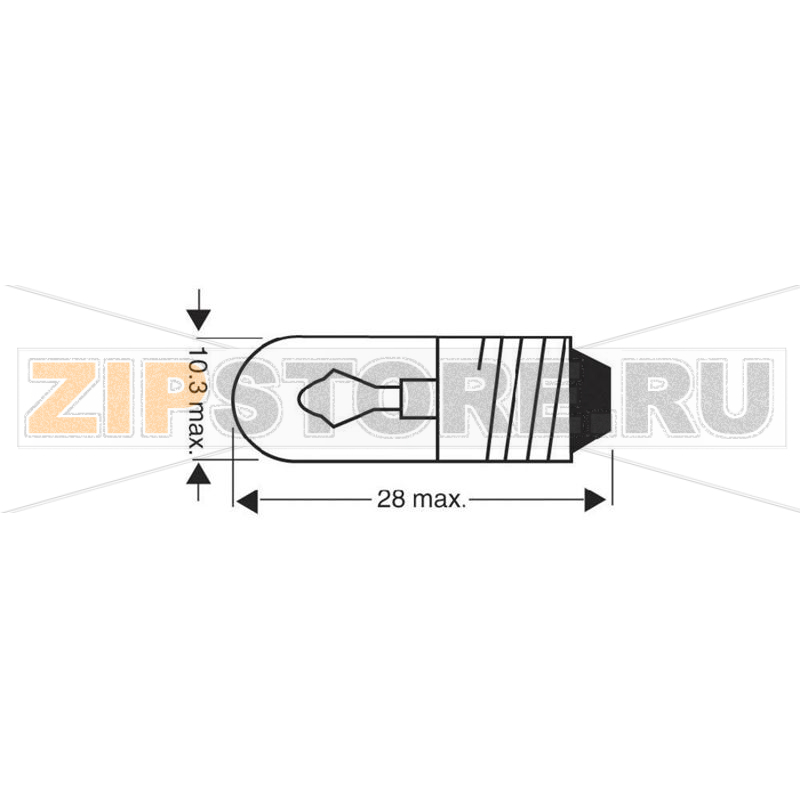 Лампа 7 В, 2 Вт, цоколь: E10, прозрачная, 1 шт Barthelme 00260703 