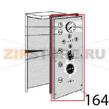 Plastic coated panel Angelo Po FC241G Plastic coated panel Angelo Po FC241GЗапчасть на деталировке под номером: 164