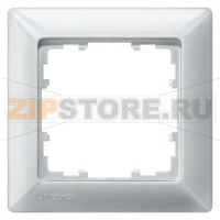 DELTA LINE АЛЮМИНЕВЫЙ МЕТАЛЛИК РАМКА 1-МЕСТНАЯ 80X80MM Siemens 5TG2551-3